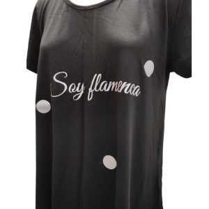 Camiseta Soy flamenca plata